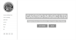 Desktop Screenshot of castromusic.com